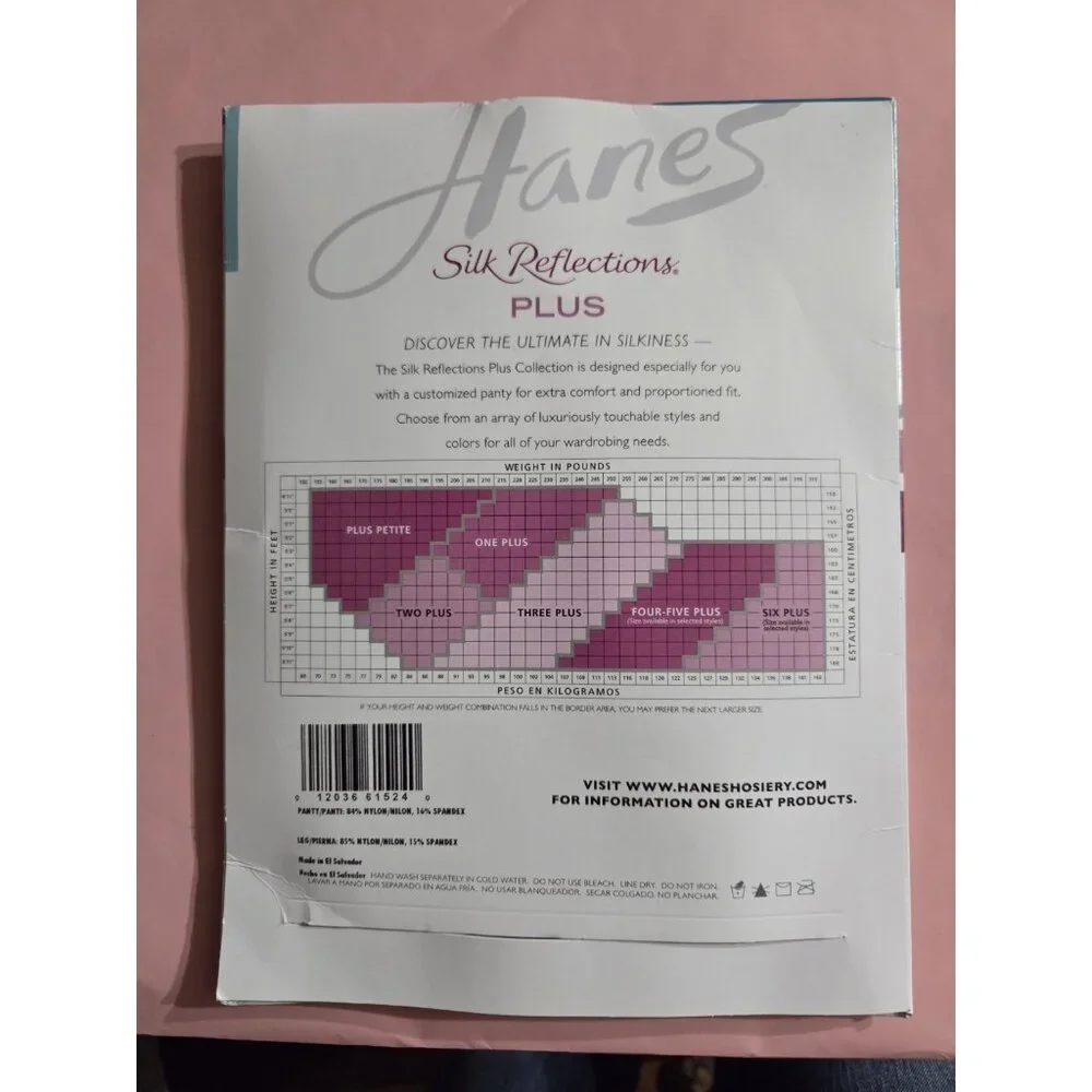 Hanes Control‎ Top Enhanced Toe Pantyhose Silk Reflections Jet Black Sz Two Plus
